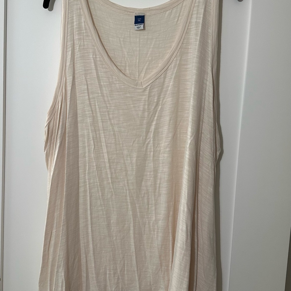 White Flowy Tank